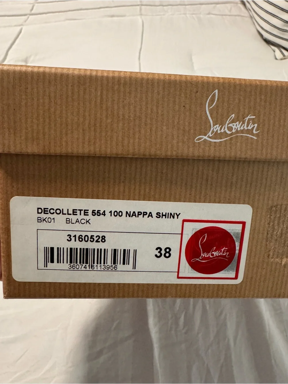 Christian Louboutin Black Nappa Shiny Décolleté 554